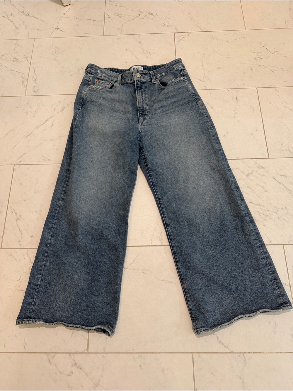 Paige Anessa Wide Leg High-Rise Women's Jeans — Ankle